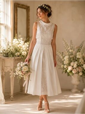 eva mendes white lace dress I'm Obsessed: White Eyelet Sundresses